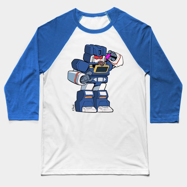 Soundwave and Kitty Ravage Baseball T-Shirt by matthewart